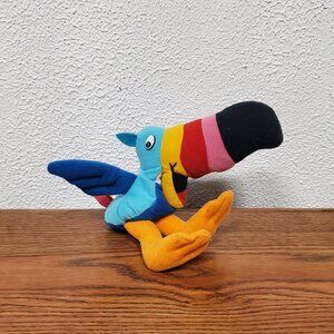 Plush 1997 Toucan Sam the Fruit Loops Bird - Kellogg Cereal - Stuffed Animal 11"